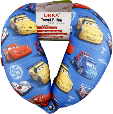 

ORKA Cars Digital Printed U Neck Pillow(Multicolor)