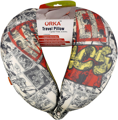 

ORKA Marvel Comic Digital Printed U Neck Pillow(Multicolor)
