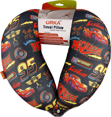 

ORKA Cars95 Comic Digital Printed U Neck Pillow(Multicolor)