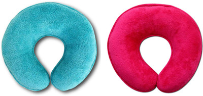 

Desirica Soft Foam Travel 5 Neck Pillow(Blue, Pink)