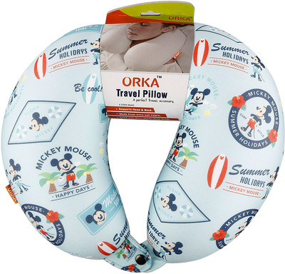 

ORKA Mickey's Happy Days Digital Printed U Neck Pillow(Multicolor)
