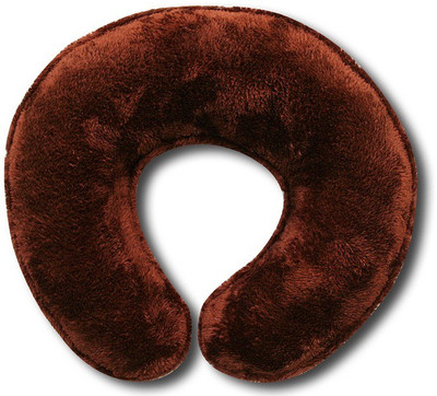 Desirica Super Soft & Comfortable Neck Pillow Neck Pillow(Dark Brown)