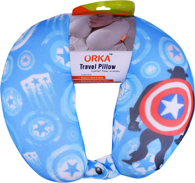 

ORKA CA Shield Digital Printed U Neck Pillow(Multicolor)