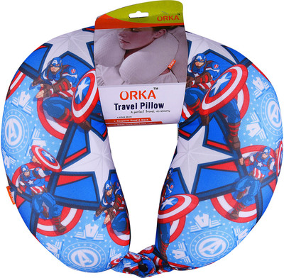 

ORKA Captain America Digital Printed U Neck Pillow(Multicolor)