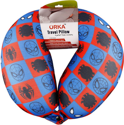 

ORKA Spiderman Theme Digital Printed U Neck Pillow(Multicolor)