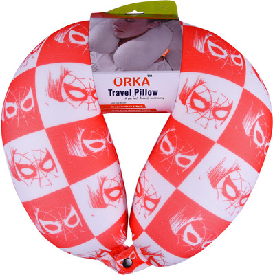 

ORKA Spiderman Eyed Digital Printed U Neck Pillow(Multicolor)