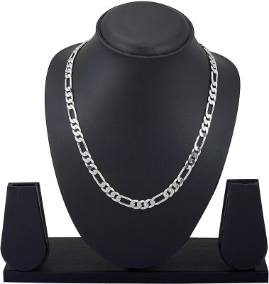 Shining Jewel Rhodium Plated Brass Chain