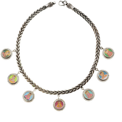 Jewels of Jaipur Silver Necklace