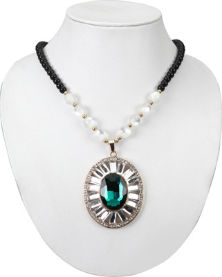 

Pink Rose Majestic Metal Necklace