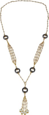 Pearlz Ocean Pearl, Crystal Gold-plated Plated Alloy Necklace