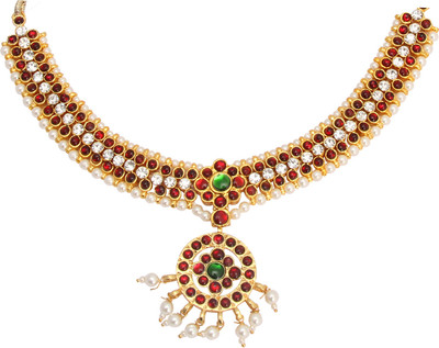 50% OFF on VAMA Gold-plated Plated Alloy, Brass Necklace 50% OFF on VAMA Gold-plated Plated Alloy, Brass Necklace