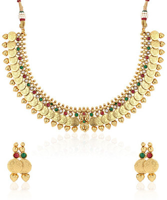 

Jewels Galaxy Pearl Copper Plated Alloy Necklace Set