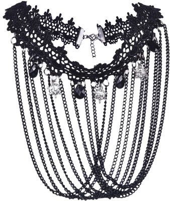 

Aaishwarya Beads Fabric Choker