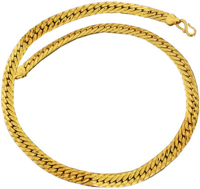 

Rich & Famous Gold Herringbone Fashion Gold-plated Plated Stainless Steel Chain