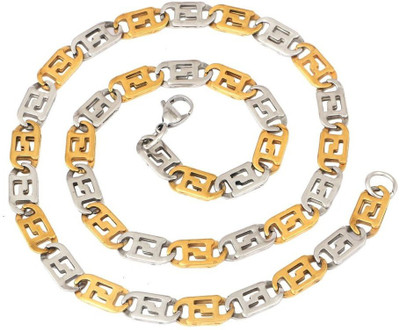 

the jewelbox Puzzler Gold-plated Plated Stainless Steel Chain