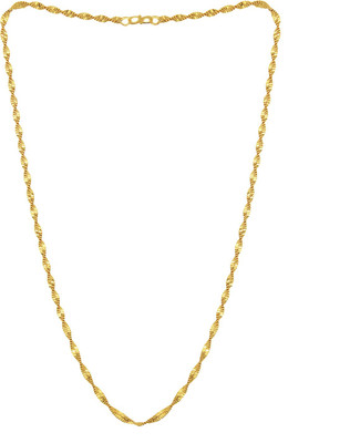Shining Jewel 22K Golden Latest Gold-plated Plated Brass Chain