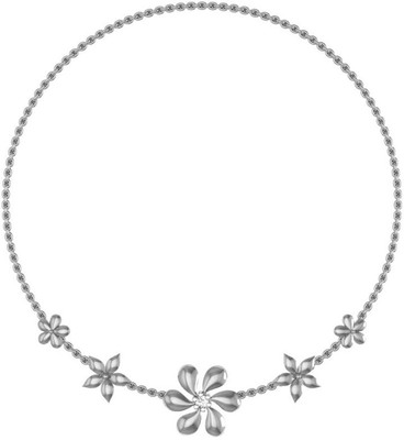 

AG Jewellery Karishma Diamond Platinum Plated Sterling Silver Necklace