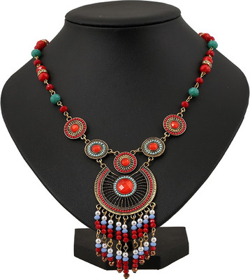 

Insia Corona Statement Necklace Enamel Plated Alloy Necklace