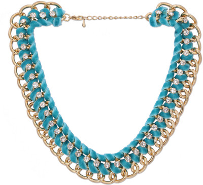 30% OFF on Miss Chase Beneath The Velvet Sky Statement Neckpiece Alloy, Zinc Necklace