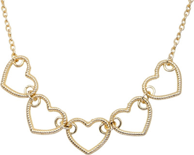 57% OFF on CRUNCHY FASHION Little Heart Alloy Necklace