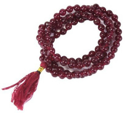 Shiv Shakti Lal Hakik Mala / Red Agate Rosary Agate Stone Necklace Stone Chain