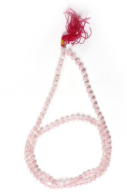 

ByCue Rose quartz Mala Quartz Stone Necklace