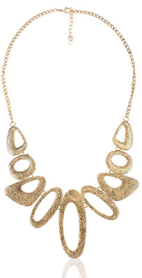 Cinderella Collection By Shining Diva Golden Style Diva Alloy Necklace