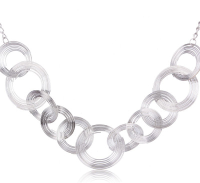 Cinderella Collection By Shining Diva Spiral Statement Alloy Necklace Cinderella Collection By Shining Diva Spiral Statement Alloy Necklace