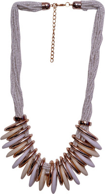 

Pink Rose Metal Necklace