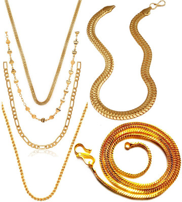 Charms Combo Of Stunning Live Gold-plated Plated Alloy Chain