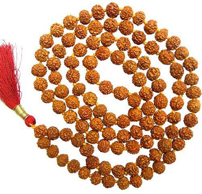 Shiv Shakti Rudraksha Mala 7 mm Wood Chain