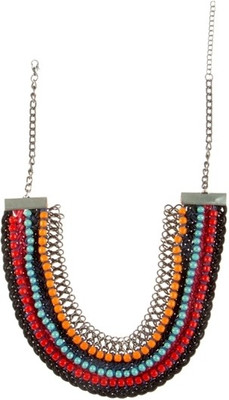 

Blueberry N-414 Fabric Necklace
