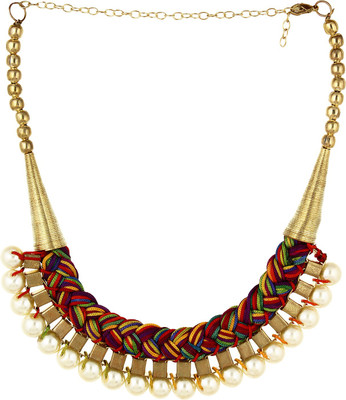 Aradhya Pearl Gold-plated Plated Metal Necklace