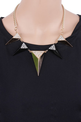 70% OFF on Cinderella Collection By Shining Diva Triangle Rhinestone Statement Alloy Necklace 70% OFF on Cinderella Collection By Shining Diva Triangle Rhinestone Statement Alloy Necklace