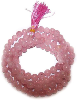 

ByCue Rose quartz Mala Quartz Stone Necklace