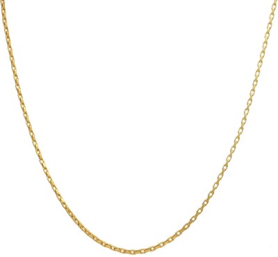 mahi Square Link Chain Gold-plated Plated Brass, Alloy Chain