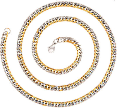 

the jewelbox Curb Gold-plated Plated Stainless Steel Chain