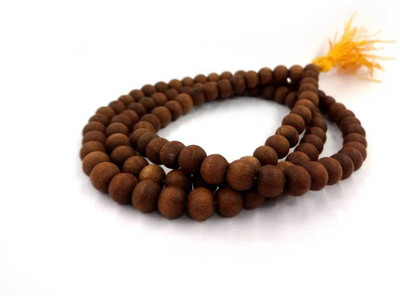 Sitare Natural Enersized 108 Beads 6 mm Pure Chandan Mala Wood Chain