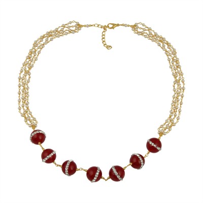 Pearlz Ocean Pearl, Jade Gold-plated Plated Alloy Necklace