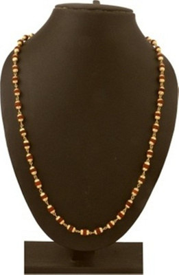 Rani Store Rudraksha Mala 24K Yellow Alloy Chain