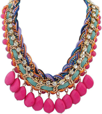 

Aaishwarya Pink Envy Alloy Necklace