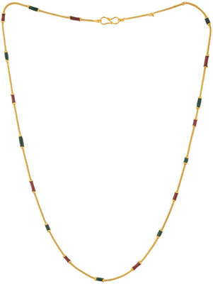 

Johri Bazar Colorful Tube Gold-plated Plated Metal Chain