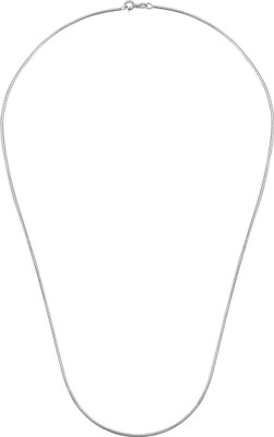 

Jewel99 Round Snake Platinum Plated Sterling Silver Chain