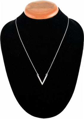 

Aaishwarya Silver V Geometric Pendant Alloy Necklace