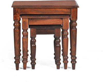 

Kingscrafts Solid Wood Nesting Table(Finish Color - Brown, Set of - 3)
