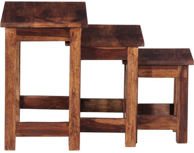 

Ringabell Crony Solid Wood Nesting Table(Finish Color - Teak, Set of - 3)