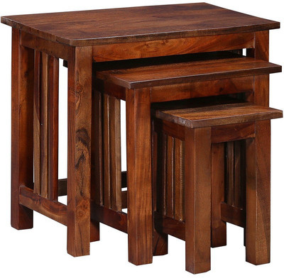 

Ringabell Cubby Solid Wood Nesting Table(Finish Color - Honey Oak, Set of - 3)