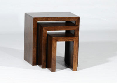 

Adroit Furnish Solid Wood Nesting Table(Finish Color - Walnut Brown, Set of - 3)