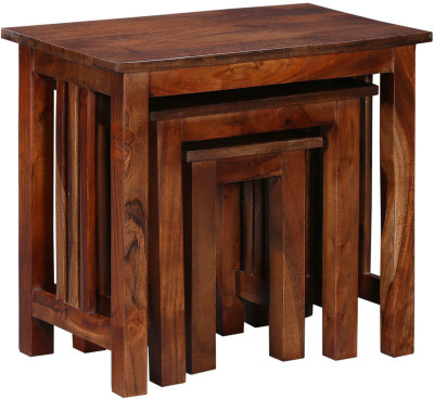 

Ringabell Cubby Solid Wood Nesting Table(Finish Color - Honey Oak, Set of - 3)