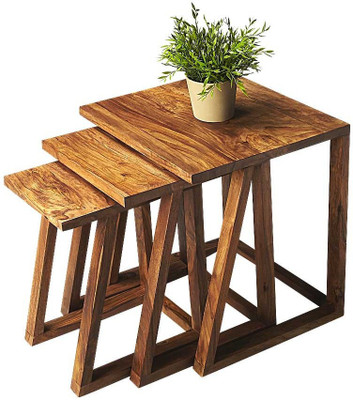 

Ringabell 1 Solid Wood Nesting Table(Finish Color - Walnut Brown, Set of - 3)